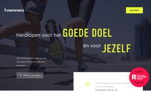 fundwings website rennen voor goede doelen