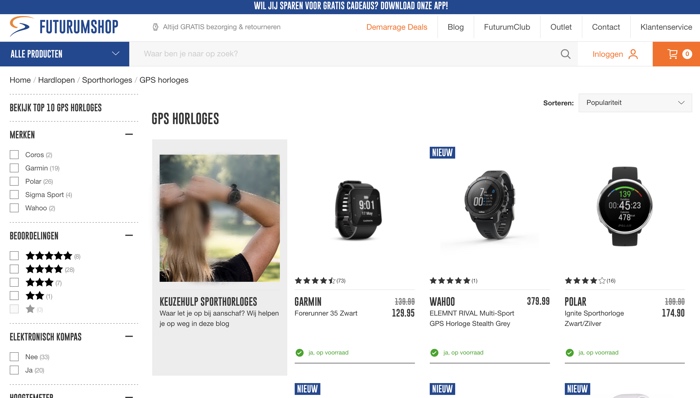 Futurumshop.nl screenshot website
