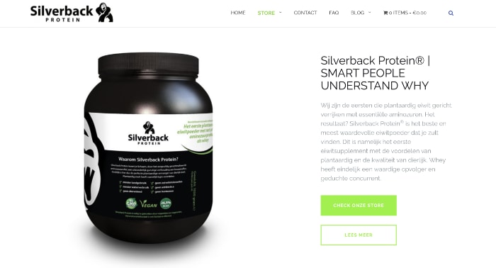 silverback protein vegan eiwitten website