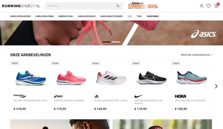 RunningDirect: Hardloopshop voor schoenen, kleding, accessoires